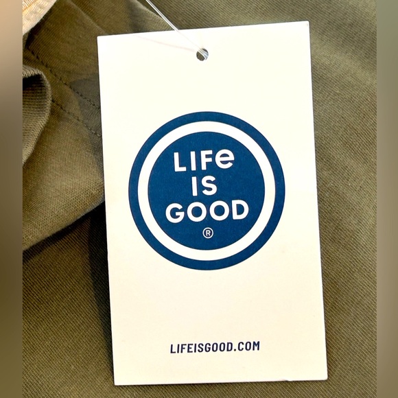 NWT LIFE IS GOOD sS(men) tees x2-unisex-earth tones-nice quality 💯cotton - Picture 8 of 9
